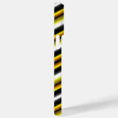 Coques Case-Mate iPhone Bandes arc-en-ciel blanc jaune (Verso / Droite)