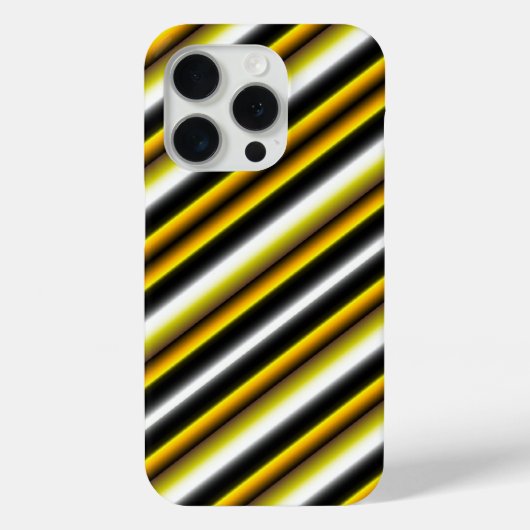 Coques Case-Mate iPhone Bandes arc-en-ciel blanc jaune (Verso)