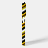 Coques Case-Mate iPhone Bandes arc-en-ciel blanc jaune (Verso / Droite)