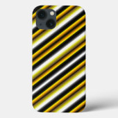 Coques Case-Mate iPhone Bandes arc-en-ciel blanc jaune (Verso)