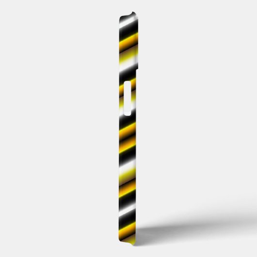 Coques Case-Mate iPhone Bandes arc-en-ciel blanc jaune (Verso / Droite)