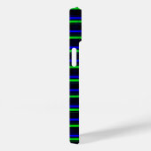 Coques Case-Mate iPhone Bandes arc-en-ciel bleu noir (Verso / Droite)