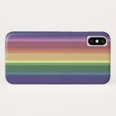 Coques Case-Mate iPhone Bandes arc-en-ciel coupées (Dos (Horizontal))