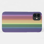 Coques Case-Mate iPhone Bandes arc-en-ciel coupées (Dos (Horizontal))