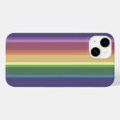 Coques Case-Mate iPhone Bandes arc-en-ciel coupées Coque-coque iphone Mate (Verso (horizontal))