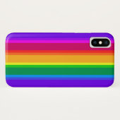 Coques Case-Mate iPhone Bandes arc-en-ciel irrégulières (Dos (Horizontal))