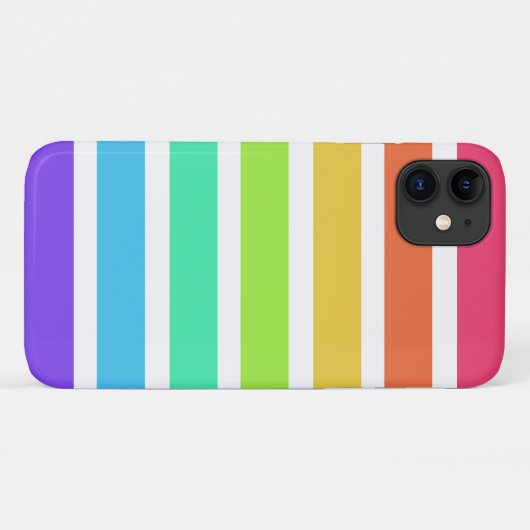 Coques Case-Mate iPhone Bandes arc-en-ciel lumineuses (Dos (Horizontal))