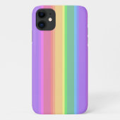 Coques Case-Mate iPhone Bandes arc-en-ciel pastel (Dos)
