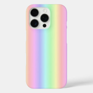 Coques iPhone 16 Pro Bandes arc-en-ciel Pastel - motif
