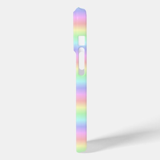 Coques Case-Mate iPhone Bandes arc-en-ciel Pastel - Motif (Verso / Gauche)