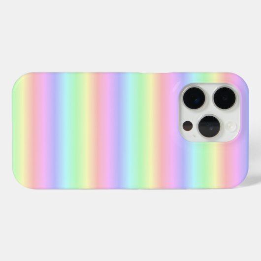 Coques Case-Mate iPhone Bandes arc-en-ciel Pastel - Motif (Verso (horizontal))