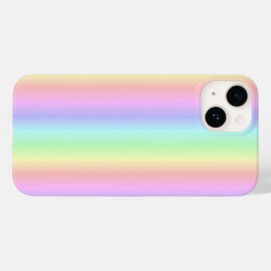Coques Case-Mate iPhone Bandes arc-en-ciel Pastel - Motif (Verso (horizontal))