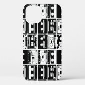 Coques Case-Mate iPhone Bandes audio rétro, motif à l'ancienne. (Verso)