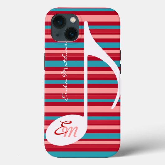 Coques Case-Mate iPhone Bandes avec note musicale (Verso)