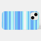 Coques Case-Mate iPhone Bandes bleu ciel (Verso (horizontal))