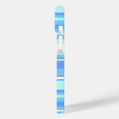 Coques Case-Mate iPhone Bandes bleu ciel (Verso / Gauche)