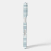 Coques Case-Mate iPhone Bandes bleu glace (Verso / Droite)