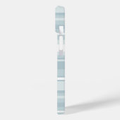 Coques Case-Mate iPhone Bandes bleu glace (Verso / Gauche)