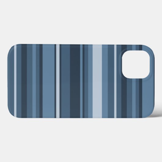 Coques Case-Mate iPhone Bandes bleu gris Coque-coque iphone mat (Verso (horizontal))
