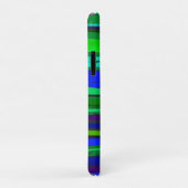 Coques Case-Mate iPhone Bandes bleues et vertes (Dos/Droite)