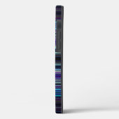 Coques Case-Mate iPhone Bandes bleues motif Coque-coque iphone Mate (Verso / Gauche)