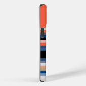 Coques Case-Mate iPhone Bandes bleues orange (Verso / Droite)