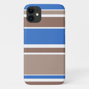Case-Mate iPhone Case Bandes Brown et bleues