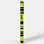 Coques Case-Mate iPhone Bandes complexes - Vert citron (Verso / Droite)