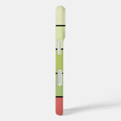 Coques Case-Mate iPhone Bandes Couleur Melon Vert Rouge Sur Papier Aquarel (Verso / Droite)