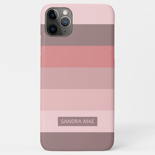 Coques Case-Mate iPhone Bandes d'art rose pâle couleur mauve (Dos)