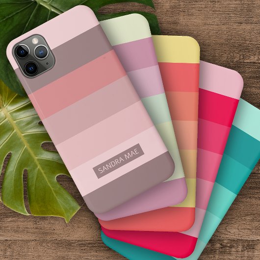 Coques Case-Mate iPhone Bandes d'art rose pâle couleur mauve