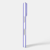 Coques Case-Mate iPhone Bandes de bonbons bleu et blanc (Verso / Droite)