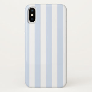 Case-Mate iPhone Case Bandes de bonbons bleu pâle et blanc
