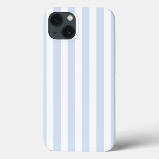 Coques Case-Mate iPhone Bandes de bonbons bleu pâle et blanc Coque-Mate iP (Verso)