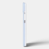 Coques Case-Mate iPhone Bandes de bonbons bleu pâle et blanc Coque-Mate iP (Verso / Gauche)