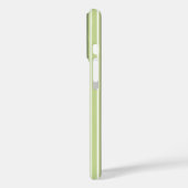 Coques Case-Mate iPhone Bandes de bonbons d'olive et blanc (Verso / Gauche)