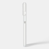 Coques Case-Mate iPhone Bandes de bonbons gris clair et blanc (Verso / Gauche)