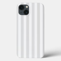 Bandes de bonbons gris clair et blanc Coque-Mate i