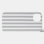 Coques Case-Mate iPhone Bandes de bonbons grises et blanches Coque-Mate co (Verso (horizontal))