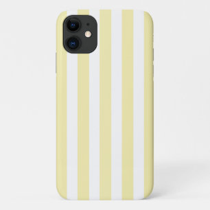 Case-Mate iPhone Case Bandes de bonbons jaunes et blancs