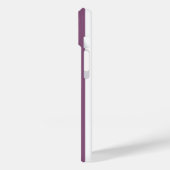 Coques Case-Mate iPhone Bandes de bonbons mauves et blanches (Verso / Gauche)