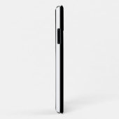 Coques Case-Mate iPhone Bandes de bonbons noir et blanc (Dos/Droite)