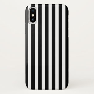 Case-Mate iPhone Case Bandes de bonbons noir et blanc