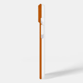 Coques Case-Mate iPhone Bandes de bonbons orange et blanc brûlés (Verso / Gauche)