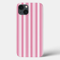 Bandes de bonbons rose et blanc Coque-coque iphone