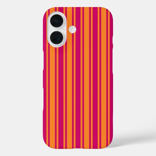 Coques Case-Mate iPhone Bandes de bonbons rose et orange (Verso)