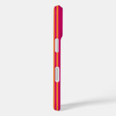 Coques Case-Mate iPhone Bandes de bonbons rose et orange (Verso / Droite)