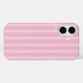 Coques Case-Mate iPhone Bandes de bonbons rose pâle (Verso (horizontal))