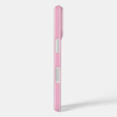 Coques Case-Mate iPhone Bandes de bonbons rose pâle (Verso / Droite)