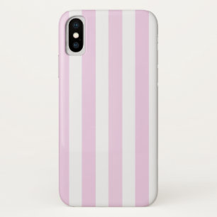 Case-Mate iPhone Case Bandes de bonbons rose pâle et blanc